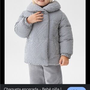 Checkered Puffer Jacket for Kids